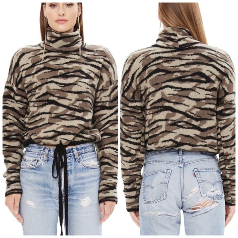 AFRM Zebra Camo Sweater